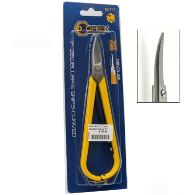 Orex 7"/180MM JEWELLERS SNIPS CURVED JAW 62-717